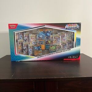 Pokemon TCG Prismatic Evolutions Lucario Ex + Tyranitar Ex Premium Collection